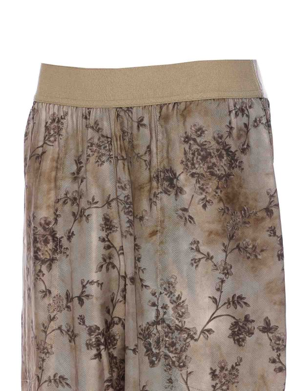 The Best Shops UMA WANG: Trousers Shorts - White And Grey Palmer Pants