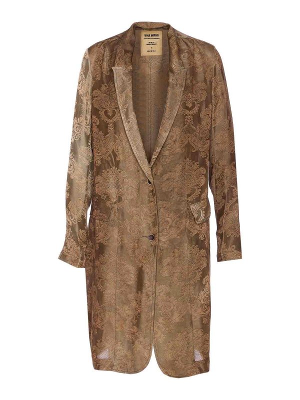 UMA WANG: giacche casual - Giacca katia marrone