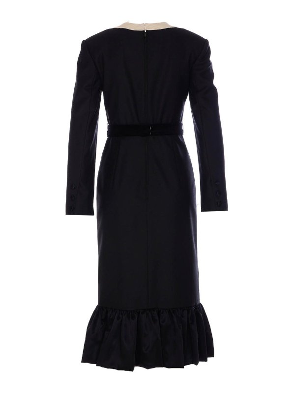 VALENTINO GARAVANI: Knielange Kleider online - Knielanges Kleid - Schwarz