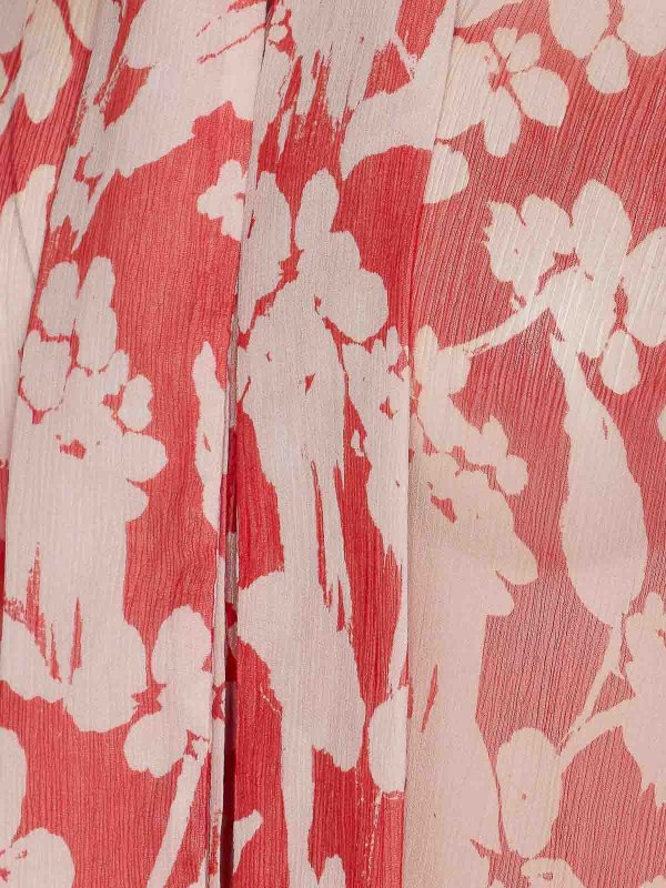 The Best Shops VICTORIA BECKHAM: shirts - Red Draped Pleated Shirt