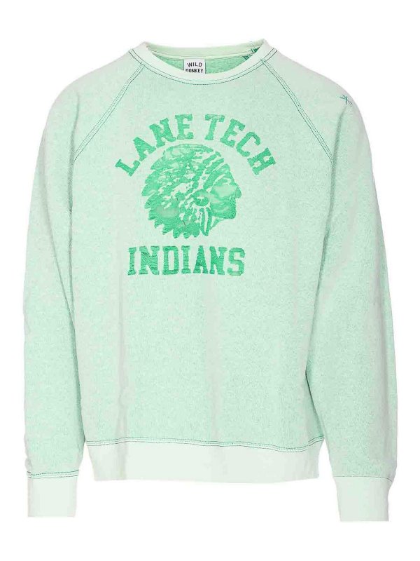 WILD DONKEY: Sweatshirts & Sweaters - Green Lane Tech Sweatshirt