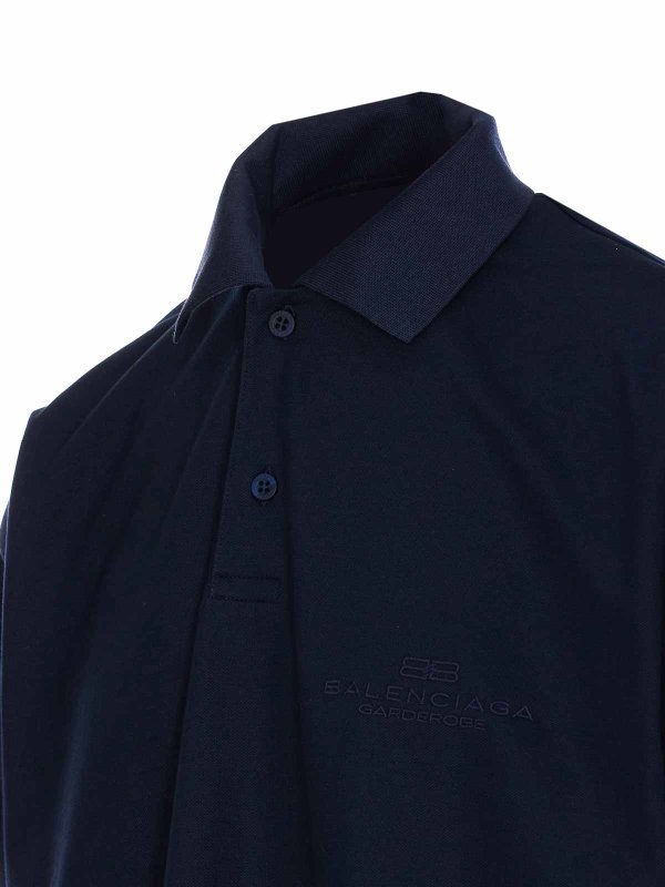 The Best Shops BALENCIAGA: ポロシャツ - ポロシャツ - ブルー