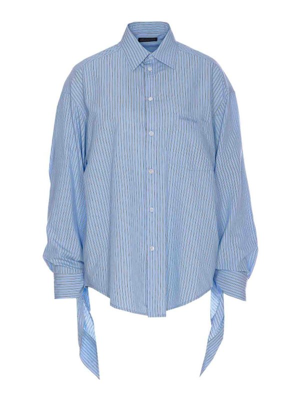 BALENCIAGA: blouses - Knotted Cuff Blouse