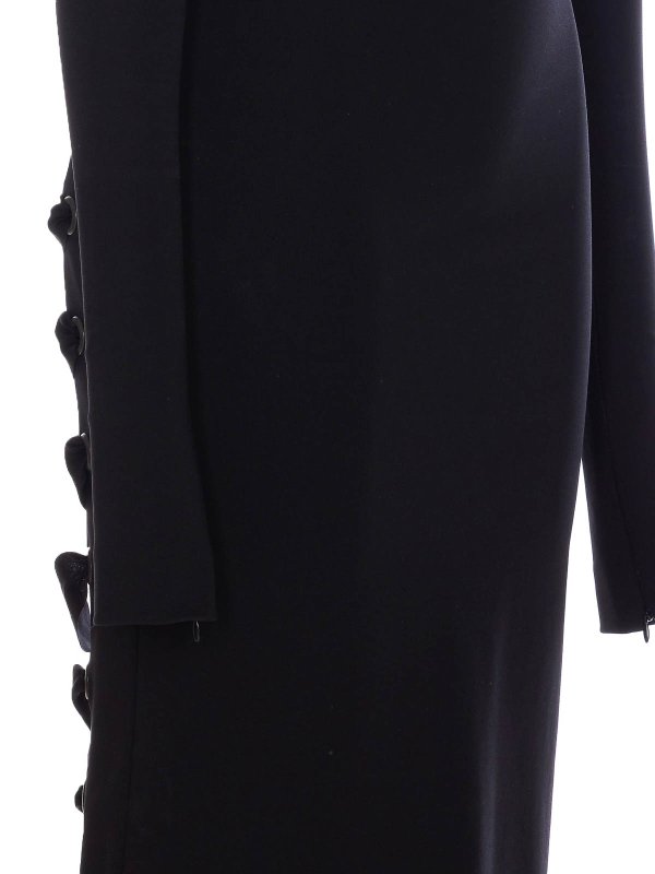 The Best Shops BALENCIAGA: Knielange Kleider - Knielanges Kleid - Schwarz