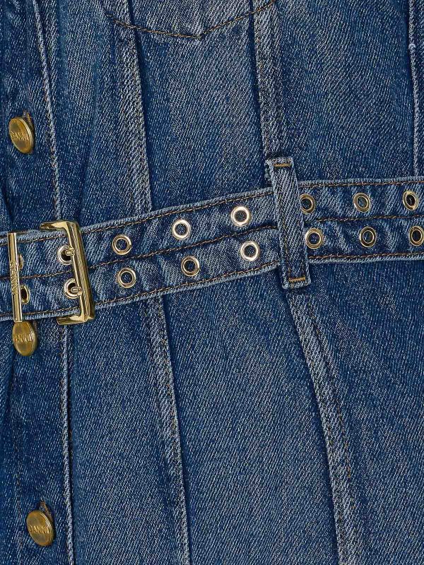 The Best Shops GANNI: ニーレングスドレス - 膝丈ドレス - ブルー