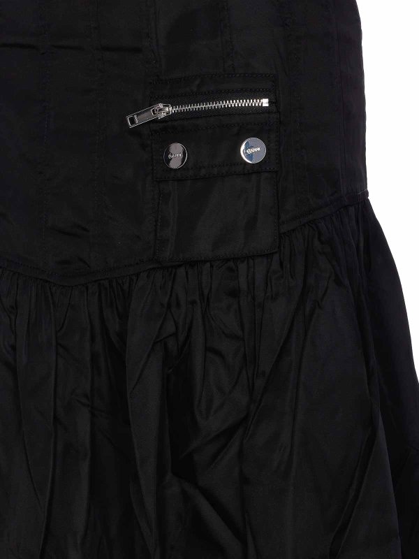 The Best Shops GANNI: ニーレングススカート＆ミディ丈 - 膝丈/ミディスカート - 黒