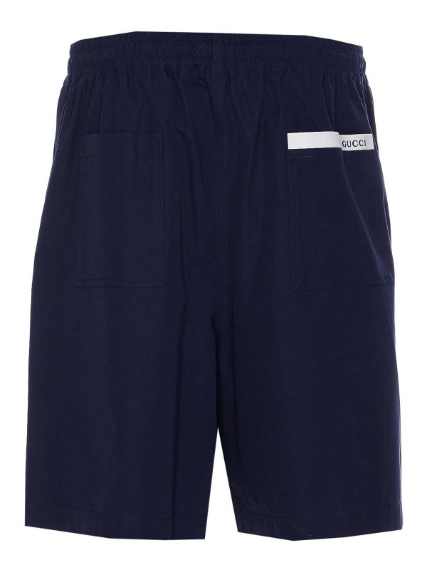 GUCCI: Trousers Shorts online - Blue Shorts