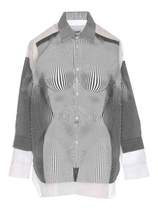 JEAN PAUL GAULTIER: シャツ - シャツ - 黒