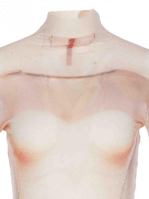 Vestito  a corridoio a maglie Palepink shop online: JEAN PAUL GAULTIER