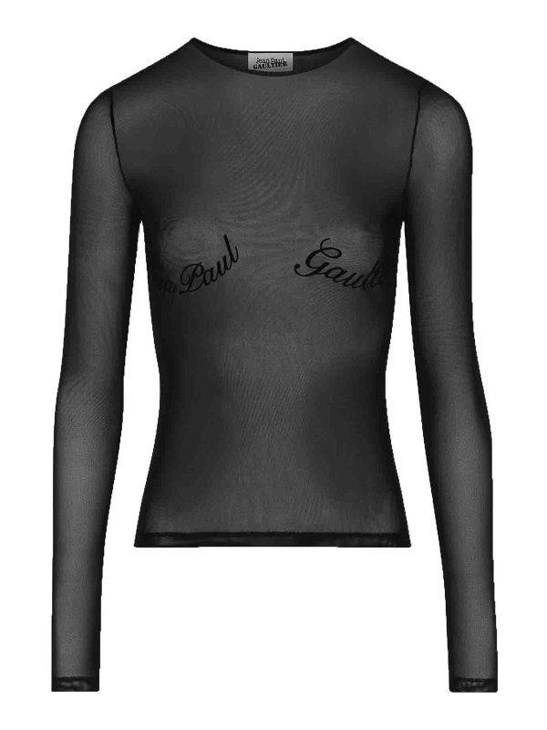 JEAN PAUL GAULTIER: Tops & Tank tops - The  Flocked Top