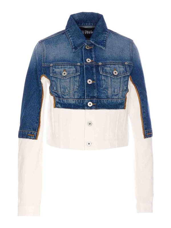 JEAN PAUL GAULTIER: カジュアルジャケット - カジュアルジャケット - ブルー