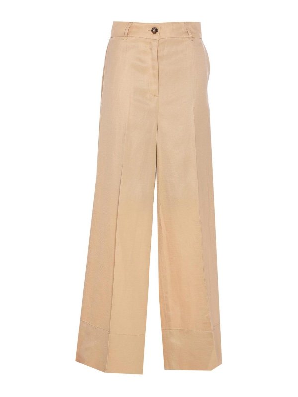 Liu Jo: Trousers Shorts - Beige Pants