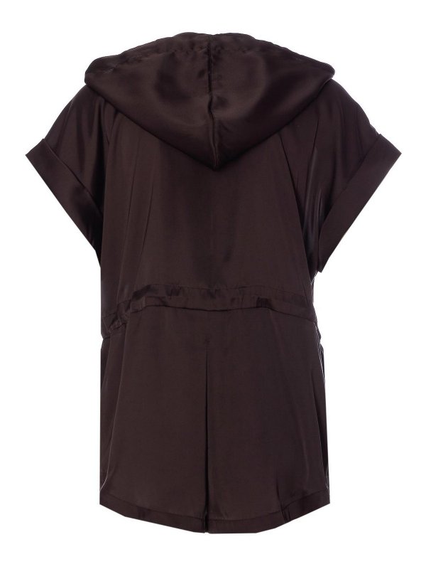 Liu Jo: vests online - Brown Vest With Frontal Zip Closure