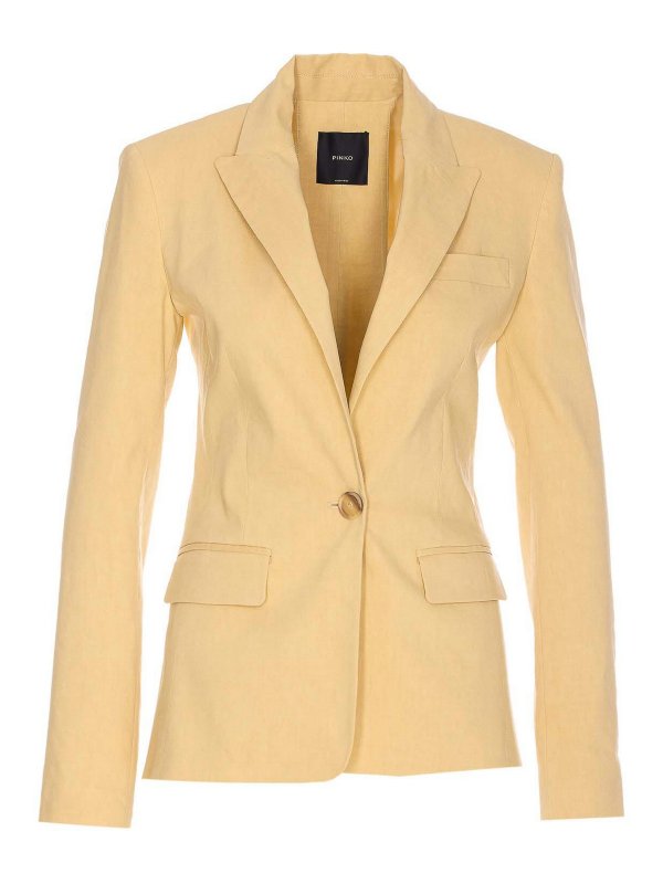 Pinko: giacche casual - Giacca gialla OGNI Volta