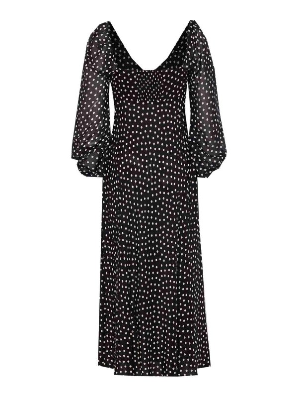 RIXO: abiti al ginocchio online - Vestito  edera nero