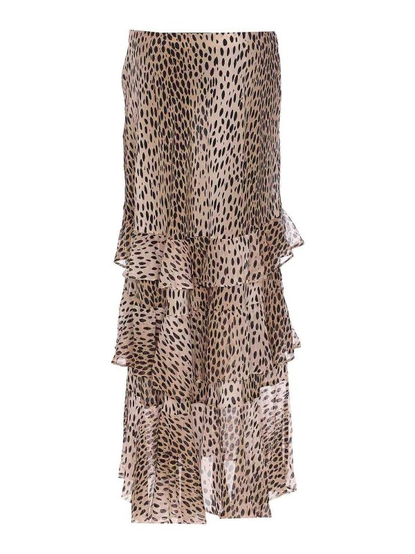 RIXO: Jupes midi et au genou online - Jupe Midi - Marron