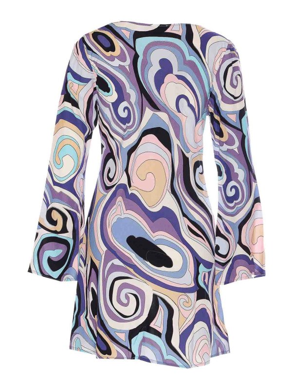 RIXO: knee length dresses online - Multicolor Ridley Dress