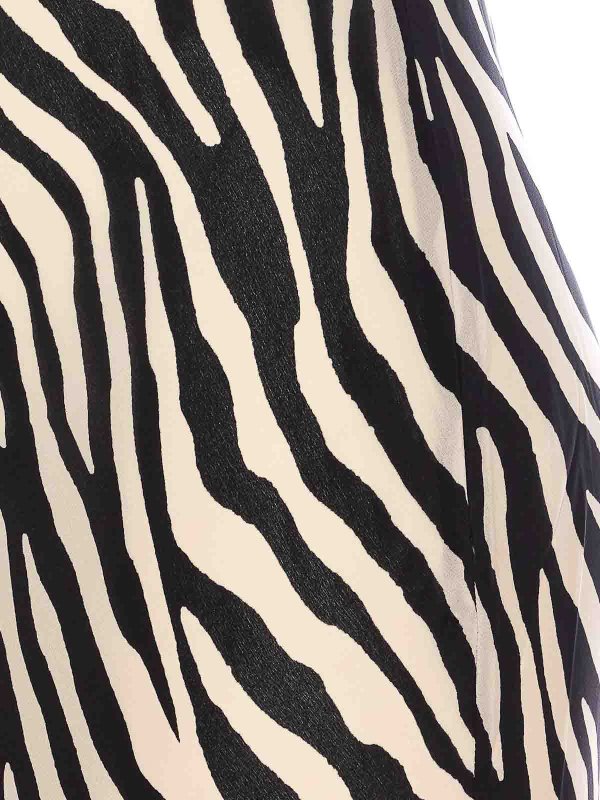 The Best Shops RIXO: knee length dresses - Black And White Amelle Dress