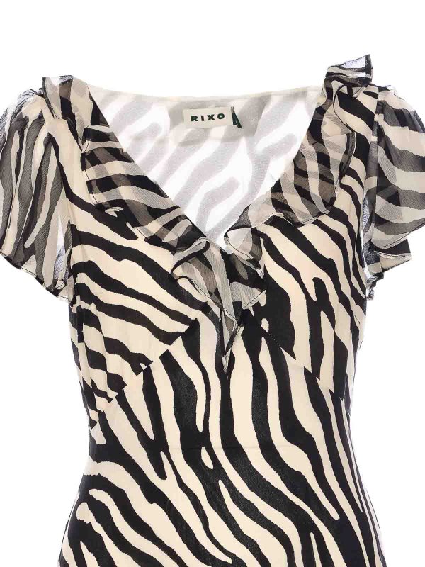 Black And White Amelle Dress shop online: RIXO