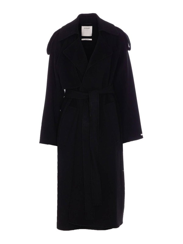 コート SPORTMAX Women Outer 2512011021600 FIORE013 Black Sportmax Fiore Coat - Black - Women | 2512011021600FIORE013