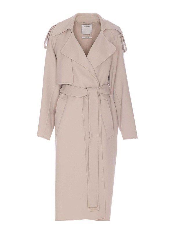 コート SPORTMAX Women Coats 2512011021600 FIORE 014 Beige Grey Coat Fiore Sportmax - Vitkac Italy
