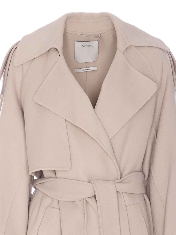 コート SPORTMAX Women Outer 2512011021600 FIORE014 Beige Sportmax Fiore Coat | Neutrals | FARFETCH