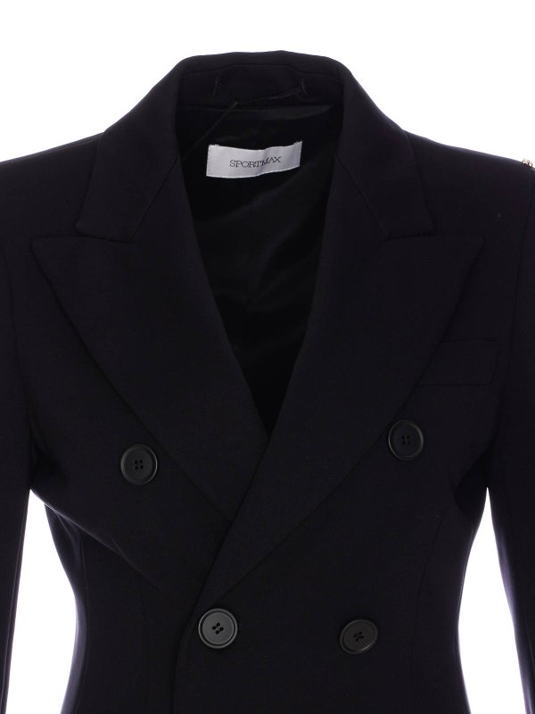 ジャケット SPORTMAX Women Jackets 2512911011600 FRIZZO 003 Black Sportmax Frizzo Jacket - Black - Women | 2512911011600FRIZZO003