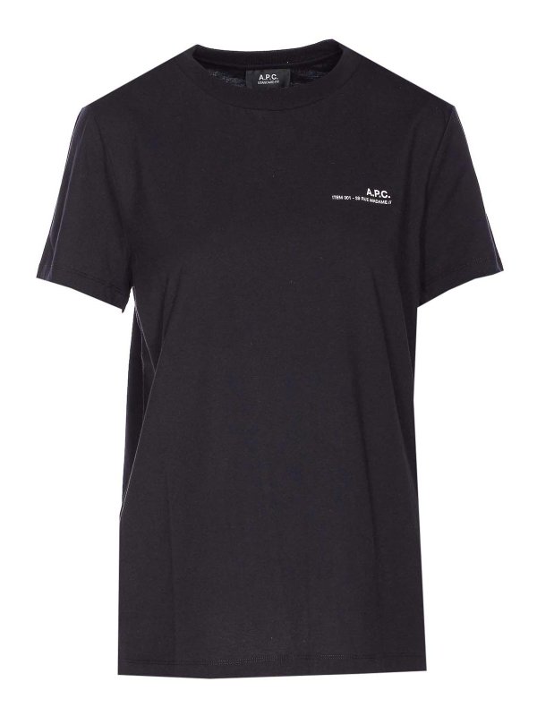 A.P.C.: t-shirts - Black Standard T-Shirt