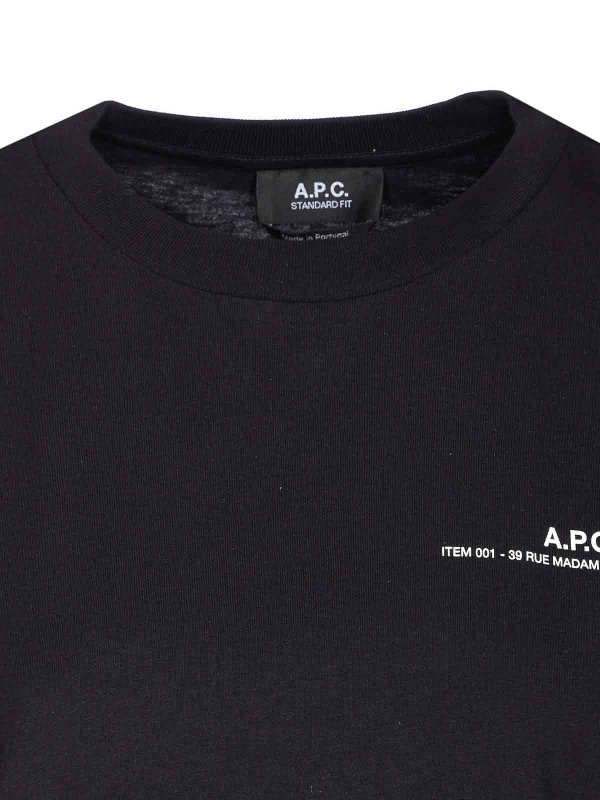 Black Standard T-Shirt shop online: A.P.C.