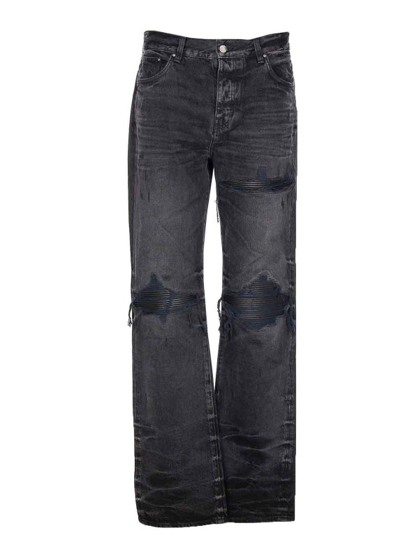 AMIRI: ブーツカットジーンズ - ブーツカットジーンズ - 黒