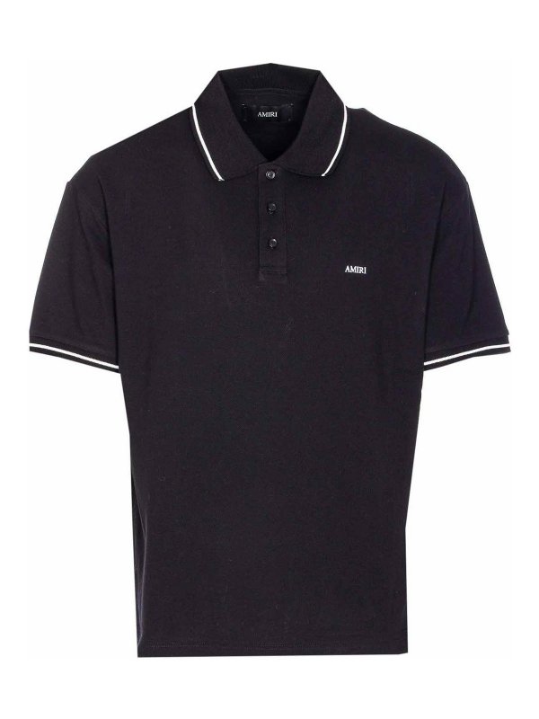 AMIRI: polo shirts - Black Polo