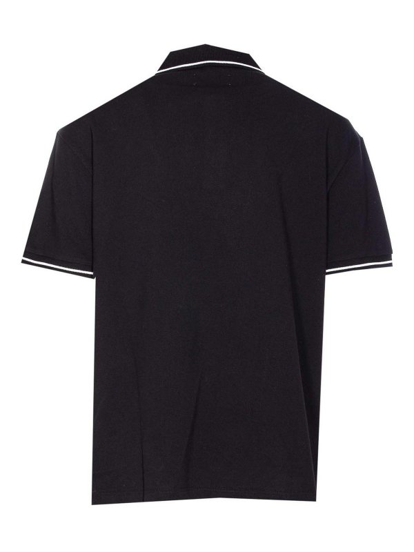 AMIRI: polo shirts online - Black Polo