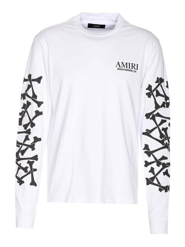 AMIRI: Tops & Tank tops - Bones Stacked Long Sleeves Top