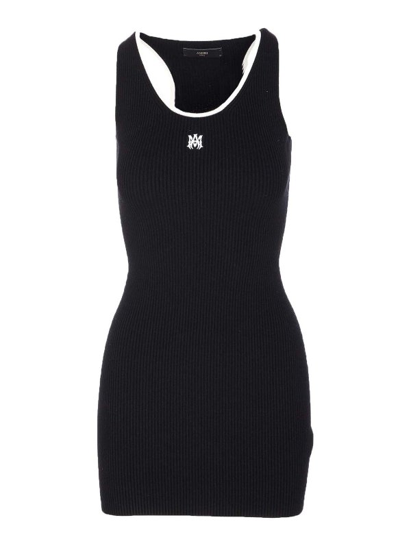 AMIRI: ショートドレス - ショートドレス - 黒