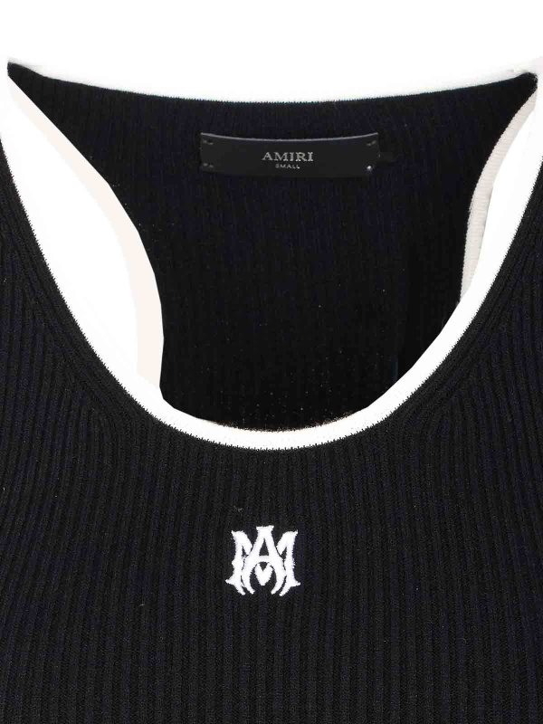 ショートドレス - 黒 shop online: AMIRI