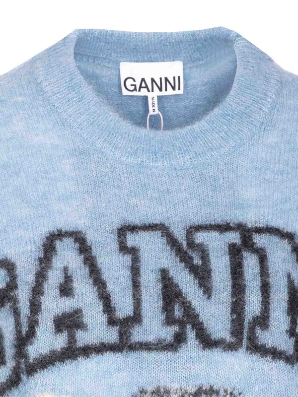 T-Shirt - Bleu shop online: GANNI