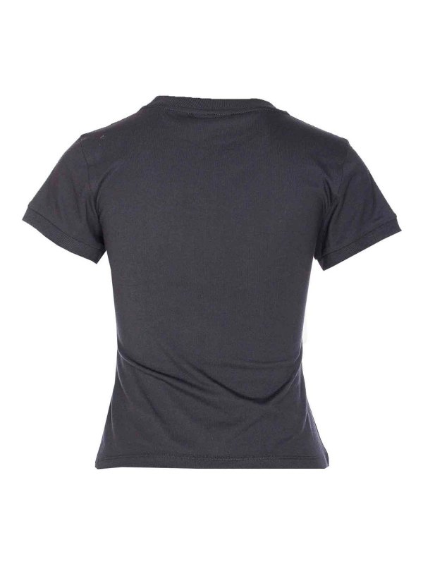 GANNI: Camisetas online - Camiseta - Gris