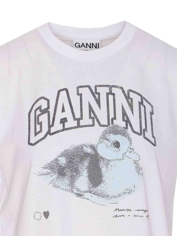 Camiseta - Blanco shop online: GANNI
