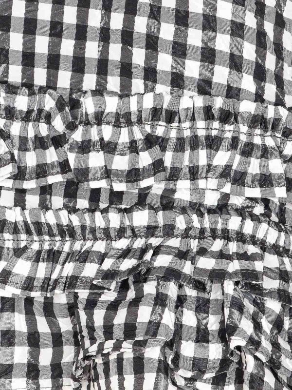 The Best Shops GANNI: Tops & Tank tops - White And Black Check Top