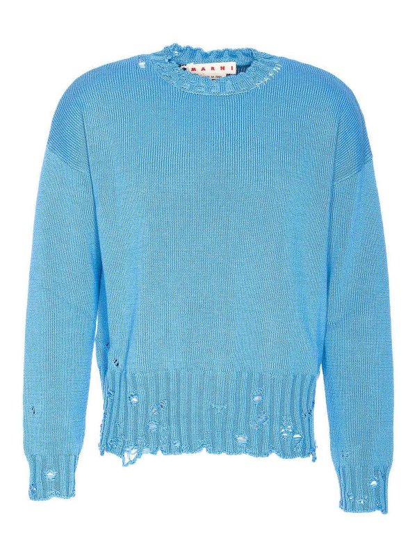 Marni: crew necks - Logo Sweater