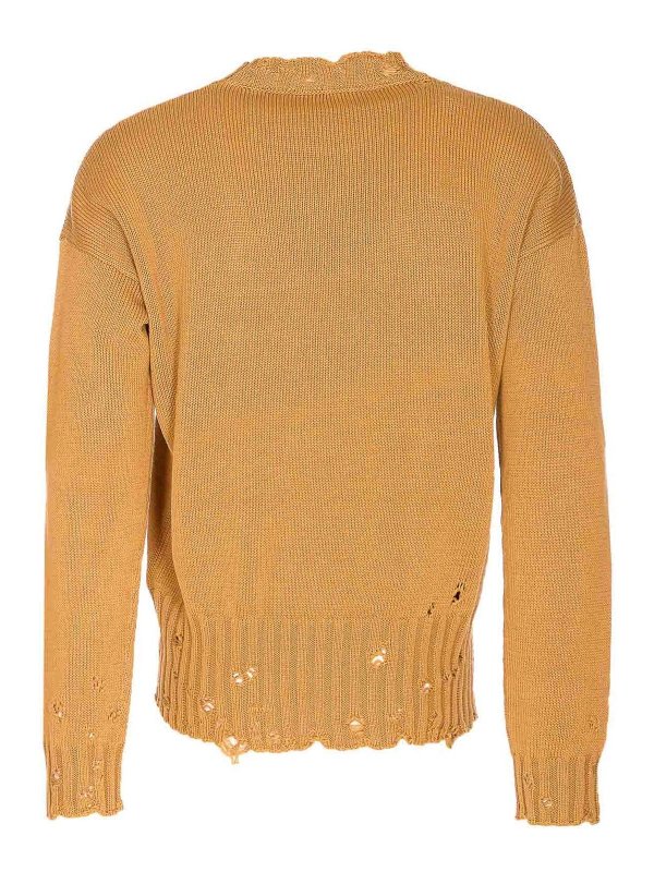 Marni: crew necks online - Orange Sweater