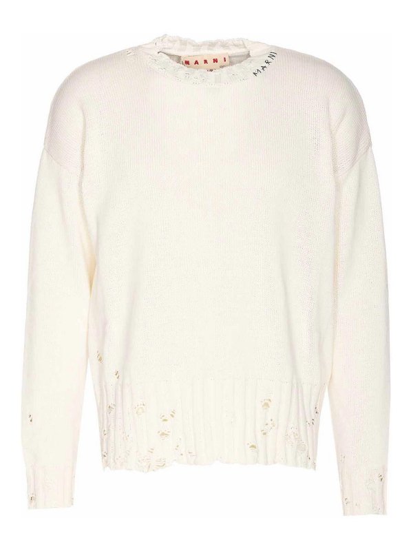 Marni: crew necks - White Sweater