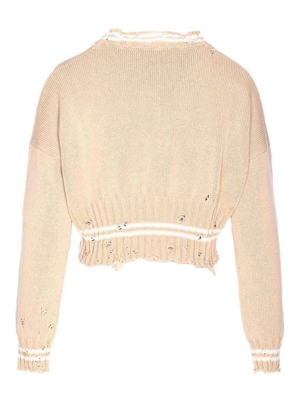 Marni: Pull col rond online - Pull Col Rond - Beige
