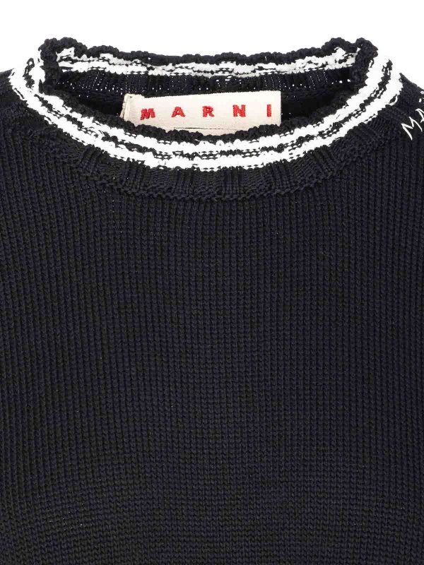 クルーネック - 黒 shop online: Marni