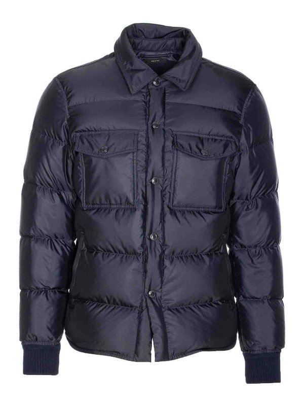 TOM FORD: casual jackets - Night Indigo Down Jacket