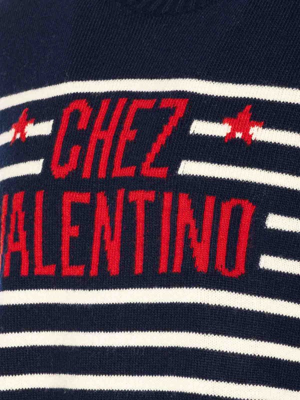 The Best Shops VALENTINO GARAVANI: Pull col rond - Pull Col Rond - Bleu