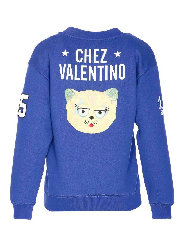 VALENTINO GARAVANI: Sweatshirts & Sweaters online - Oidered Le Chat De La Maison Sweatshirt
