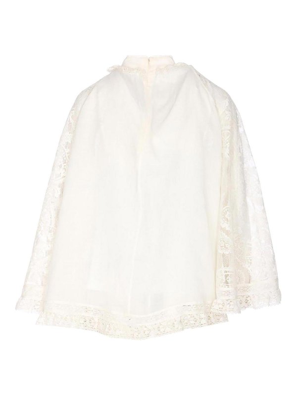 ZIMMERMANN: camicie - Camicia in pizzo ascensione bianca