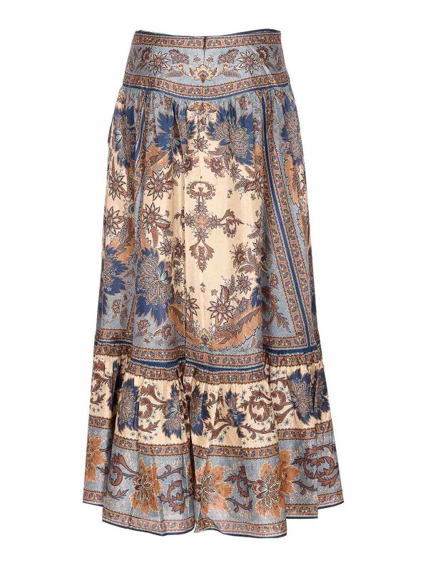 ZIMMERMANN: Faldas media pierna y semilargas online - Falda Semilarga - Azul