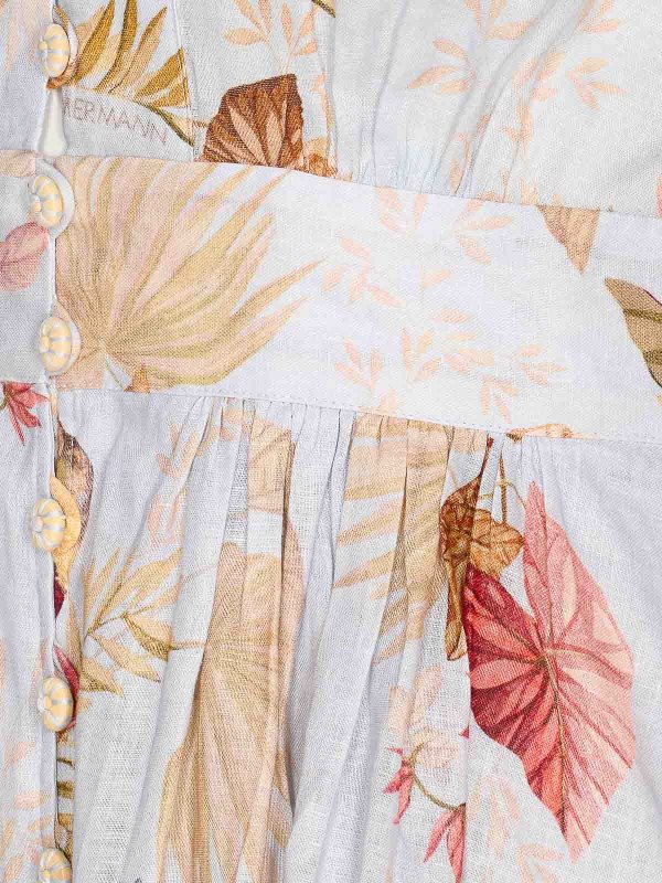 The Best Shops ZIMMERMANN: Knielange Kleider - Knielanges Kleid - Bunt